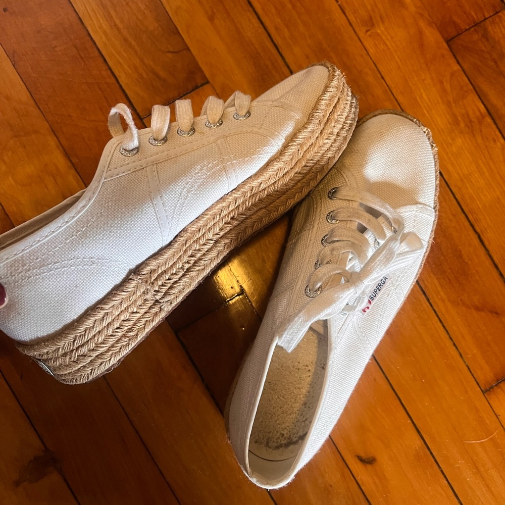 Superga White Espadrille Sneaker